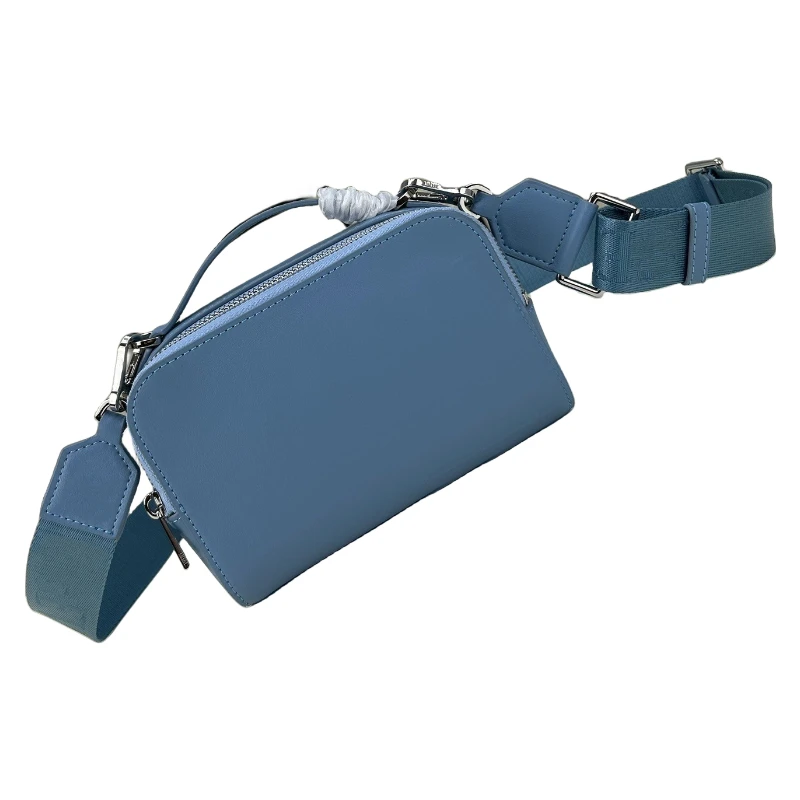 

Women's leather camera bag, fashionable small square bag, makeup bag can be worn on one shoulder or crossbody