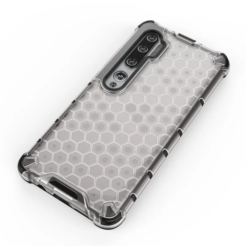 Shockproof Transparent Armor Case with Soft Bumper and Hard PC Cover