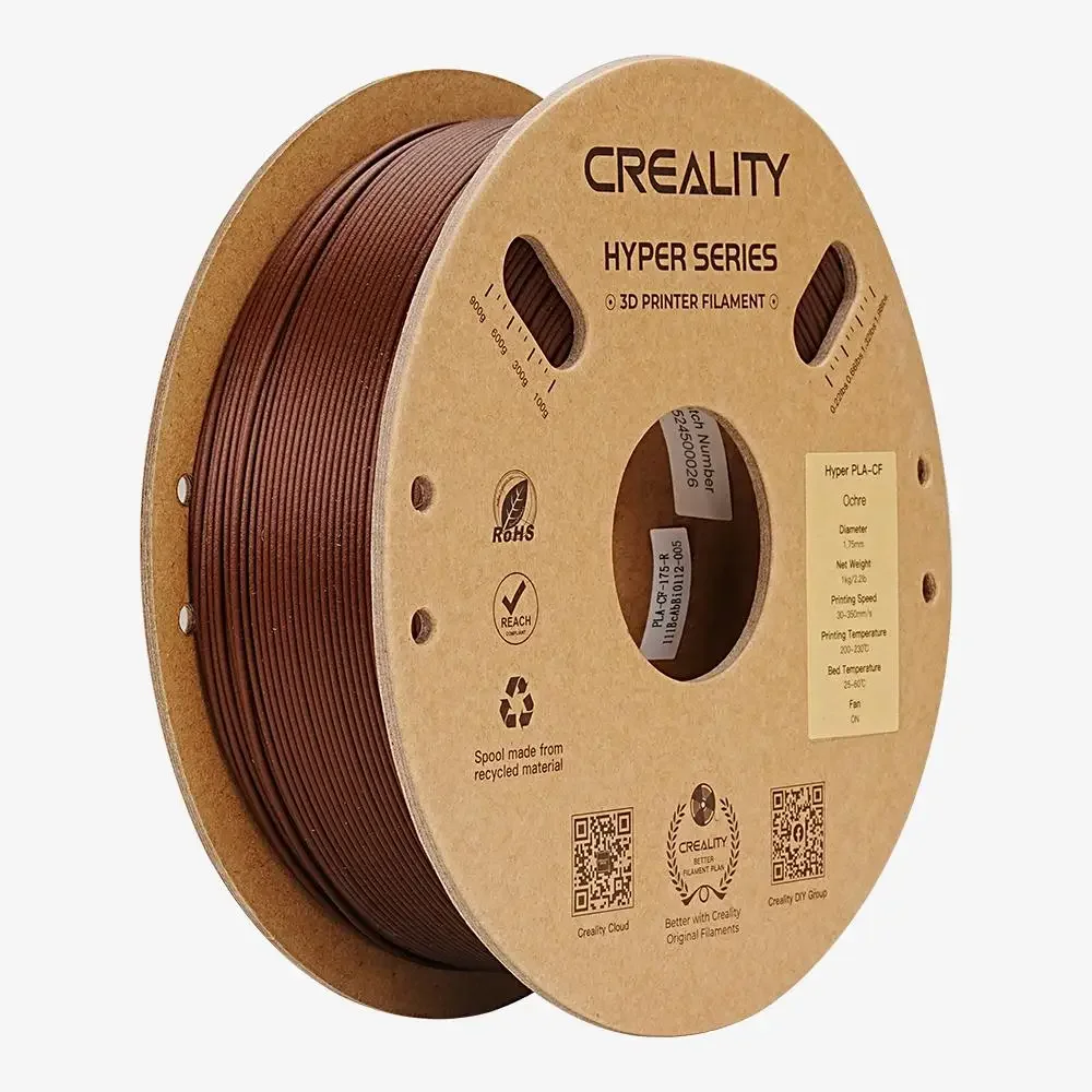 Creality 하이퍼 PLA-CF K1C K1 Max 3D 프린터 필라멘트 매트 마감, 3D 인쇄 재료 인쇄 속도 최대 300 mm/s, 1.75mm, 1kg