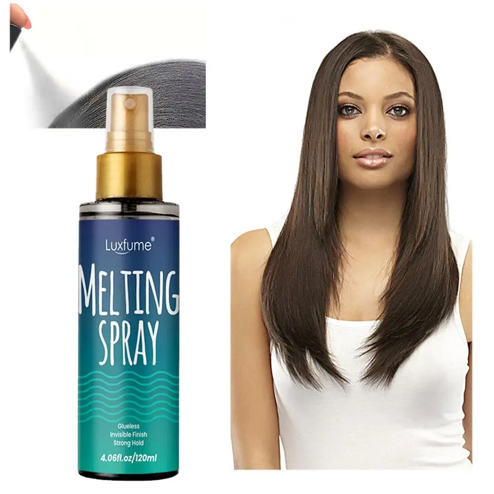 120ML Lace Melting And Holding Mousse Lace Melting Holding Spray Finishing Hold With Tint Spray For Wigs Support