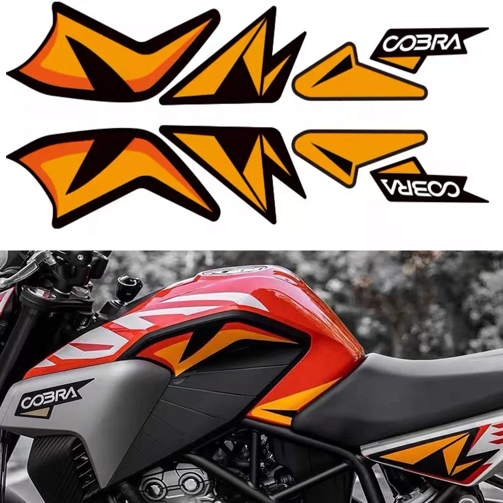 

For Colove Cobra 321R Motorcycle Tank Pad Protector 3D Resin Sticker