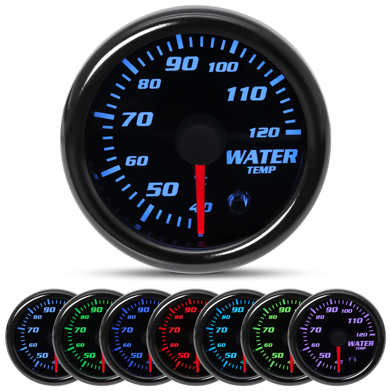 7 Color 2" 52mm Tacometro RPM Meter LED Car Auto Tachometer Gauge Gauge Vacuum Car Meter Pointer Universal for Gasoline Motor tachometer gauge,engine tachometer,tachometer meter