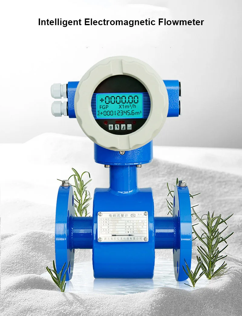 Promesstec Accuracy 0.5% Digital Liquid Intelligent Electromagnetic Flowmeter High Quality Water Flow Meter Sensor