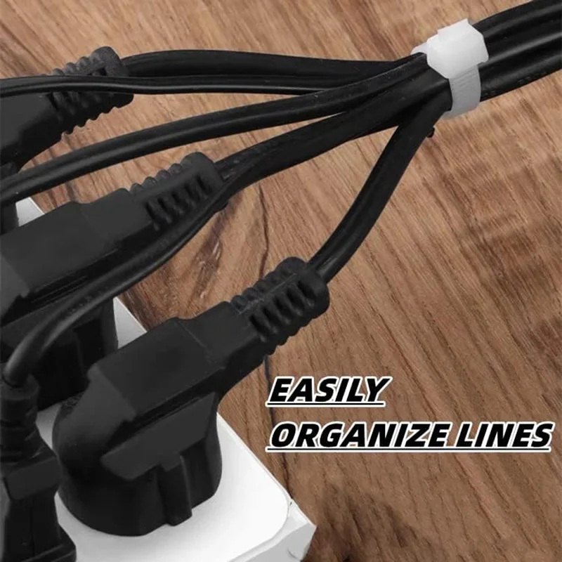 Nylon Cable Ties 100-1000pcs Nylon Cable Zip Ties Adjustable Self-locking Cord Ties Durable Plastic Cable Binding Wrap Straps for Office