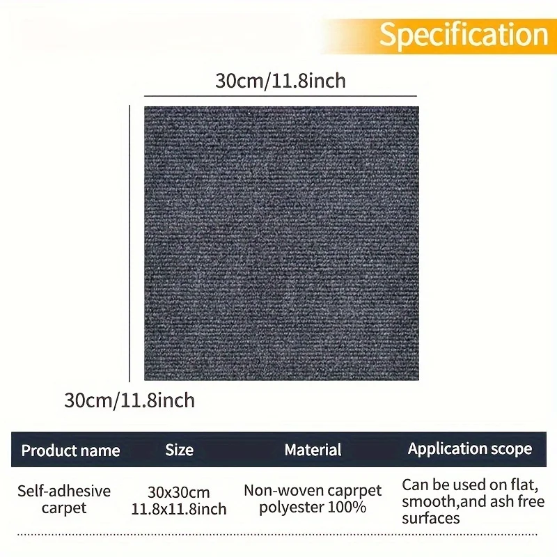 Peel & Stick Carpet Tiles 5