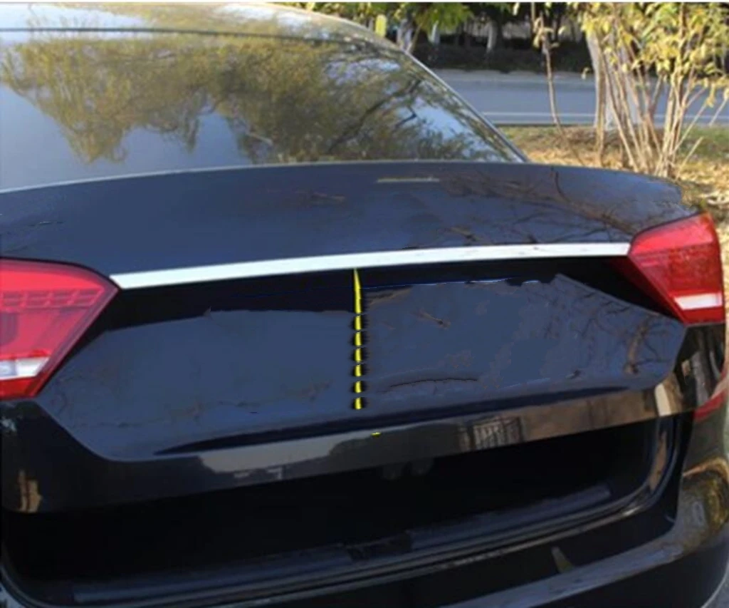 OMAC Rear Trunk Molding Trim – 3 Pcs Stainless Steel – For VW Passat B8 2015-2019