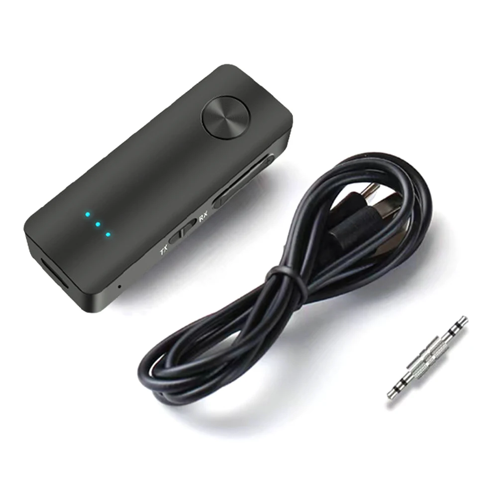 Car 2 in 1 Bluetooth 5.3 Transmitter Receiver Handsfree Wireless Adapter 3.5mm Audio AUX Adapter For Car Audio Music Aux bluetooth audio adapter bluetooth mp3 receiver car audio converter