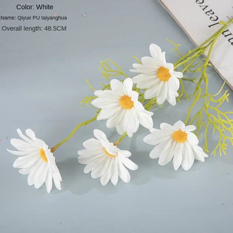 48.5cm PU Sun Flower INS Style Artificial Flower Home Decoration Wedding Decoration Home Decor Flores Artificiales Gifts