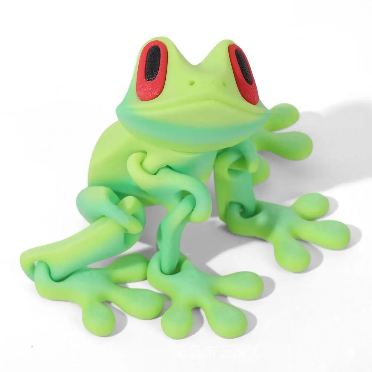 3D Printed Articulated Tree Frog Ornament – Versatile Home and Office Decor Magnet