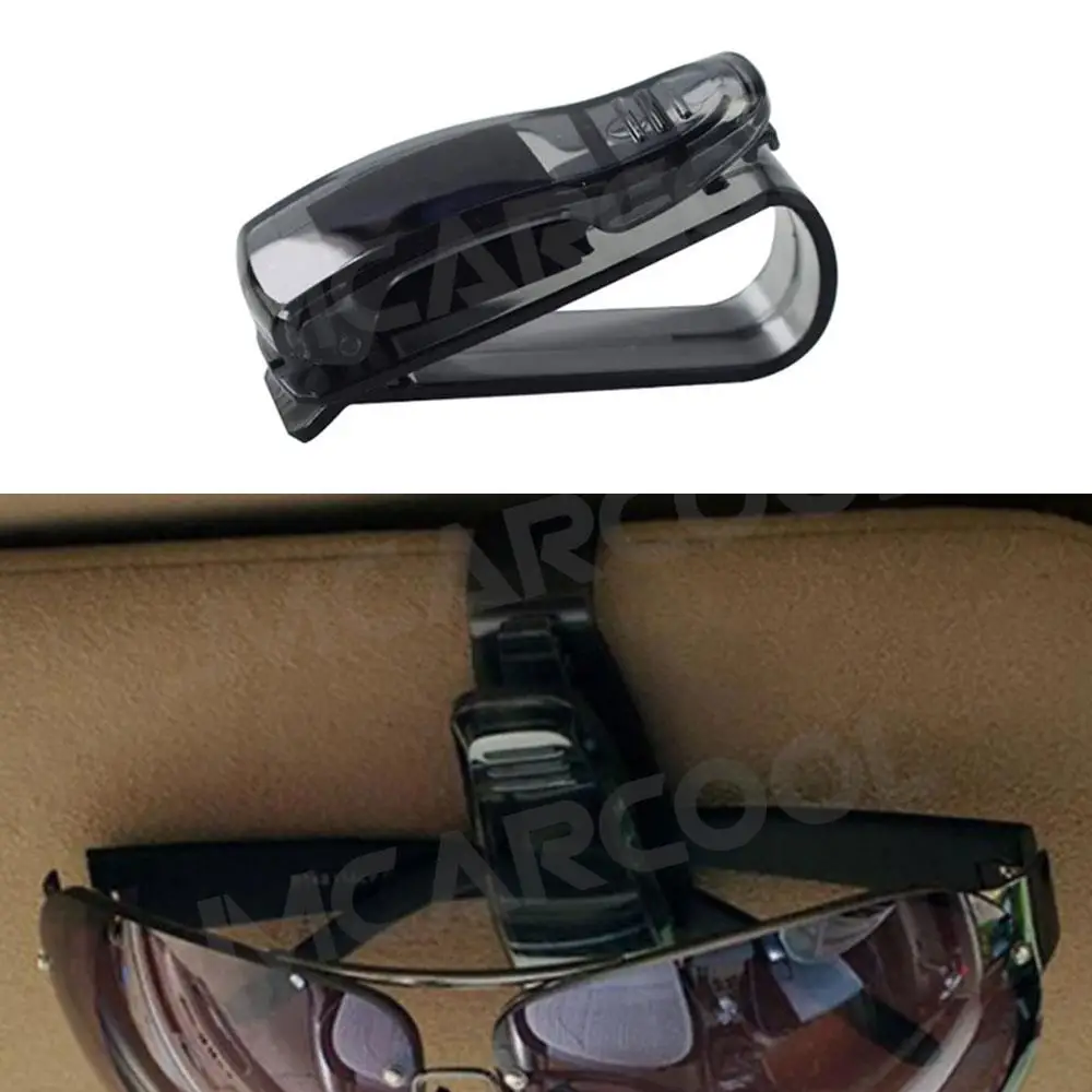 1PC Rhinestone Diamond Decoration Clip Sun Visor Glasses Bracket Bill Clip Portable Sunglasses Eyeglasses Car Interior Supplies sun visor bracket