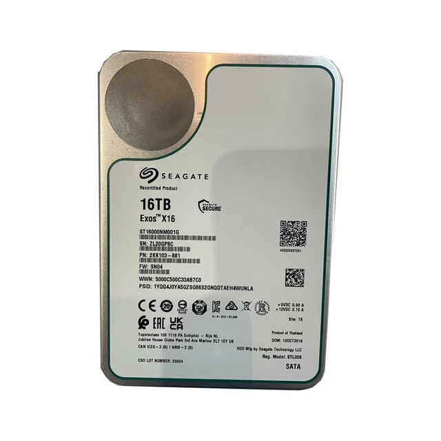 Disque dur Seagate Exos X16 16To 256 Mo (ST16000NM001G )