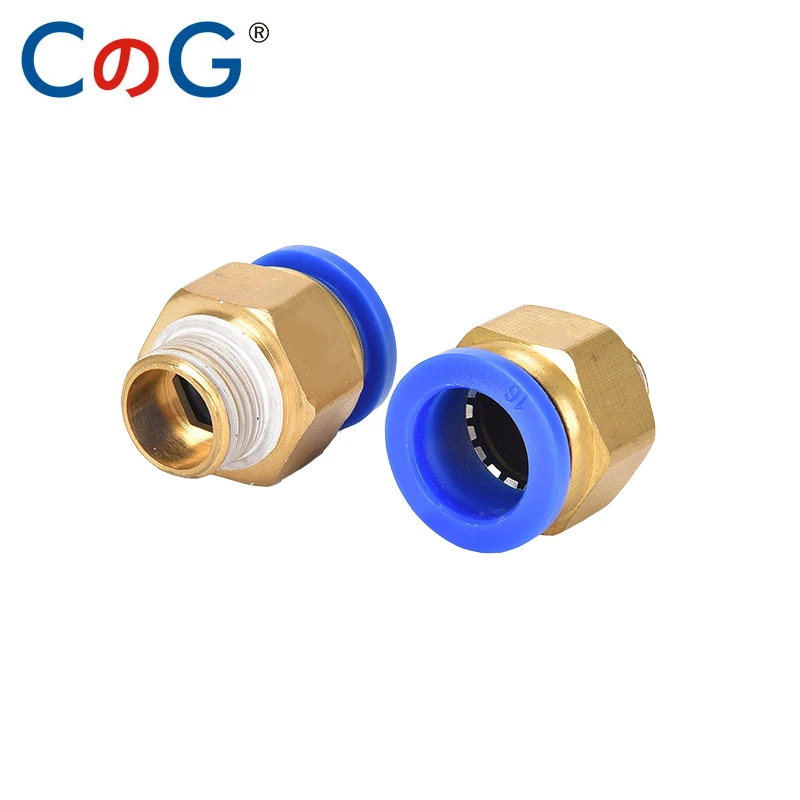 Pneumatic Fitting Connector 10PCS PC Air Quick Connecors 4/6/8/10mm Thread 1/8" 1/4" 3/8" 1/2" Hose Quick Couplings