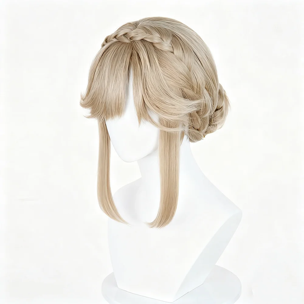 Generic Blonde Heat-Resistant Synthetic Wig for Cosplay Events