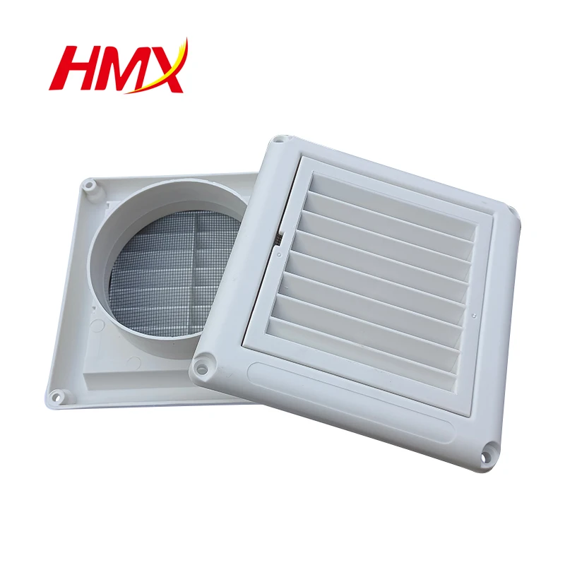 4inch Plastic Air Outlet Exhaust Outlet Clothes Dryer Vent Plastic Grille Kitchen Exhaust Fan New White Vent