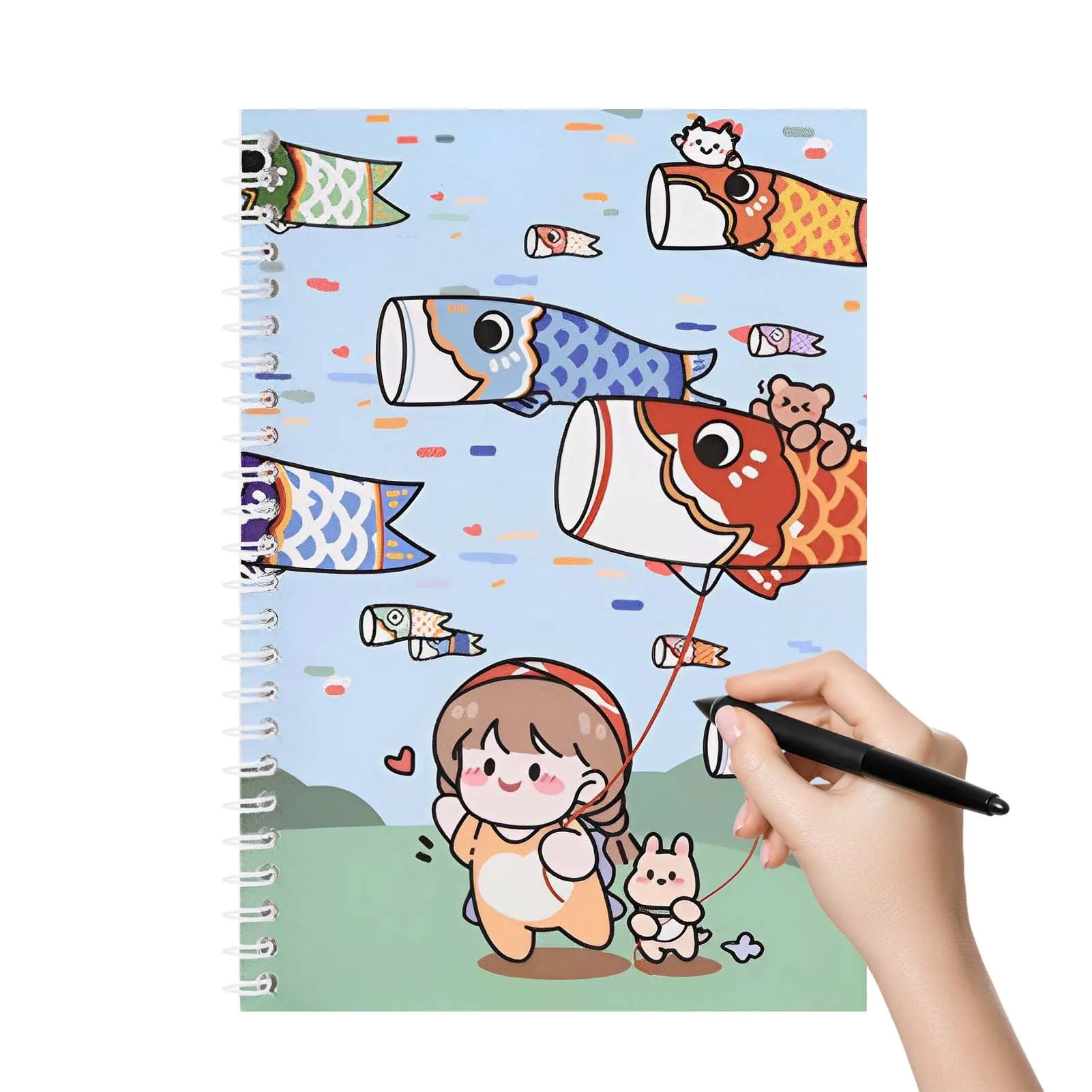 Versatile Sticker Collecting Album with PU Leather Cover - 40 Reusable Sheets for DIY Scrapbooking & Stickers Organizing