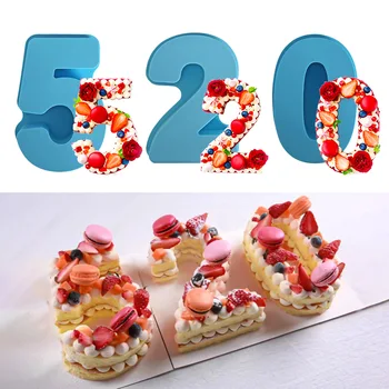 Silicone Cake Number Mold 1
