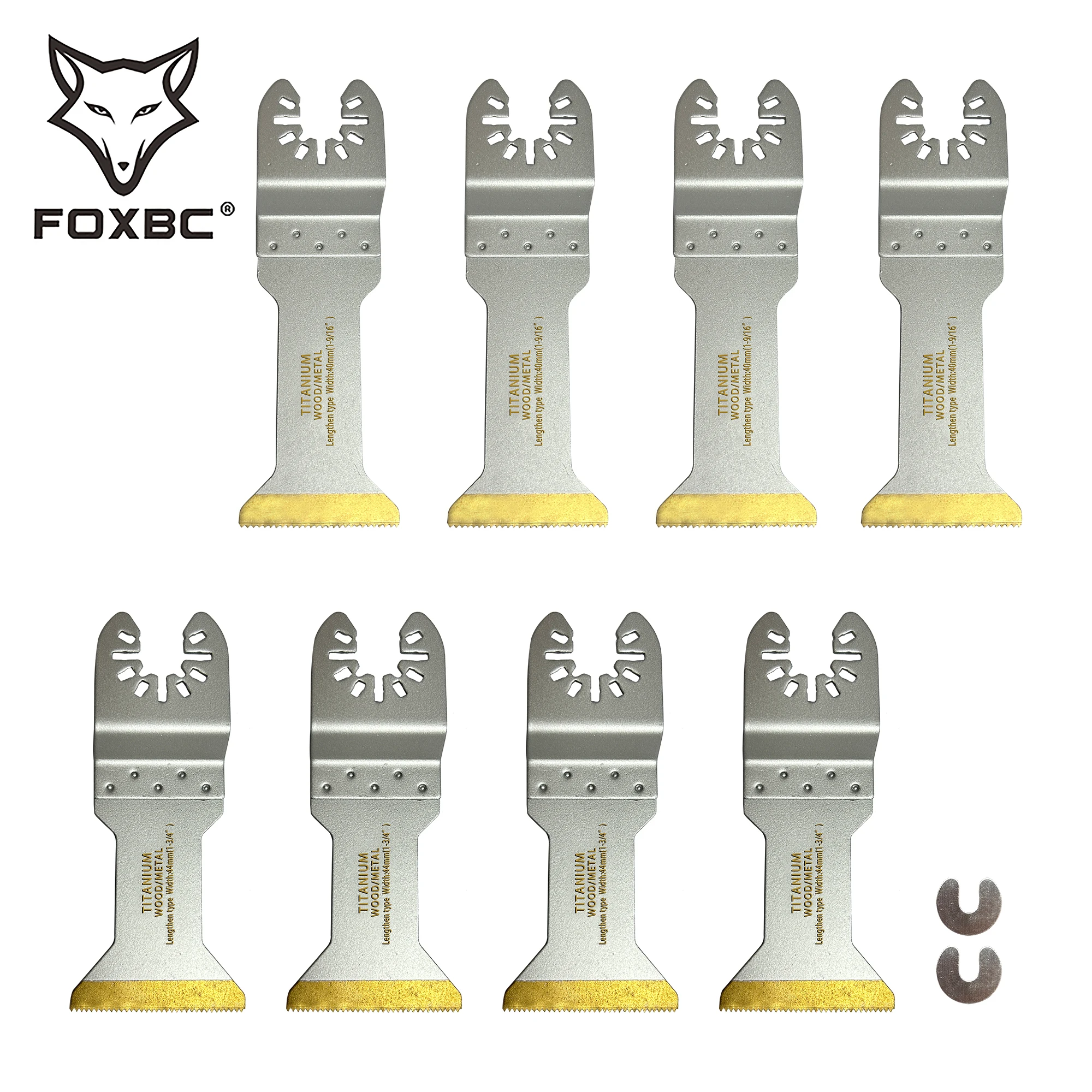 FOXBC10PCSExtraLongOscillatingSawBladesBiMetalMultitoolBlade