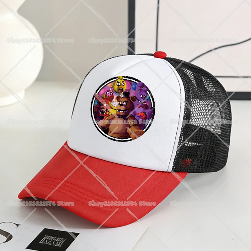 Five Nights at Freddy's Themed Mesh Baseball Cap - Cartoon Sports Hat