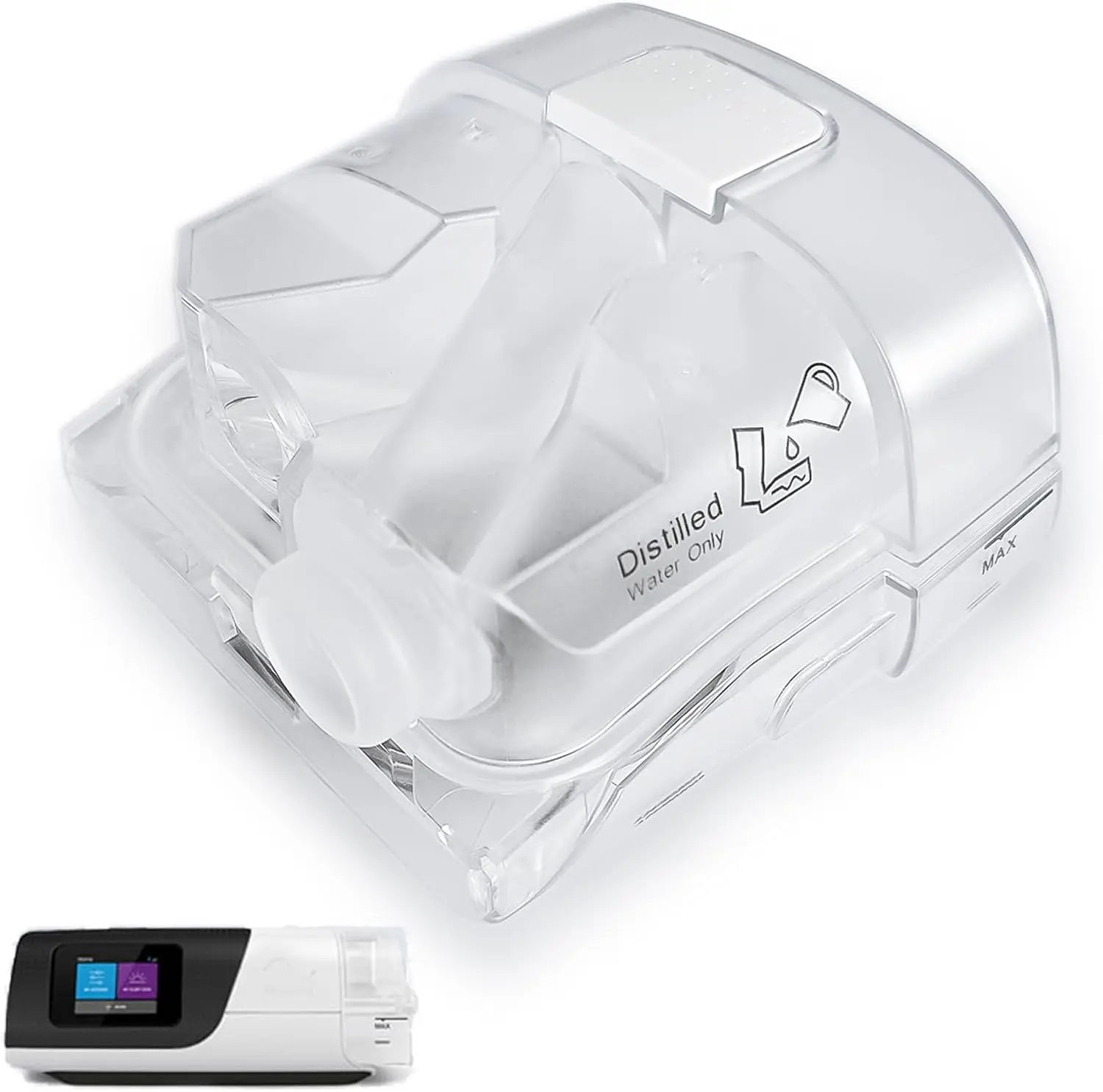 ResMed AirSense 11 チューブホースマシン用の水室と Pap HumidAir 水