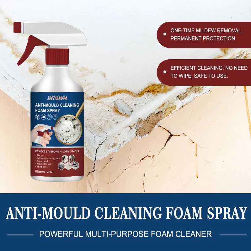 Multi Purpose Silicone Mold Cleaner for Bathroom Tiles and Walls Jaysuing Foam cleaner mold removal