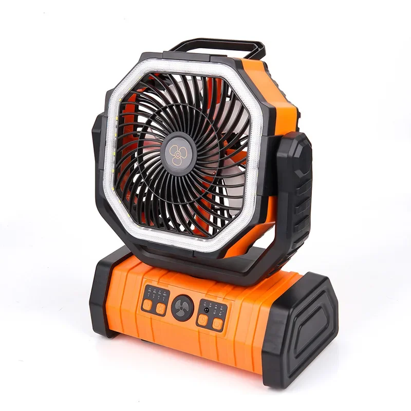 

Outdoor Camping Rechargeable Fan USB Portable Shaking Head Refrigeration Air Conditioning Camping Large Wind Cooling Artifact