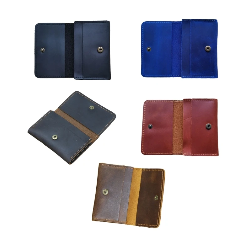 

Compact Retro Card Holder Short Wallet Slim PU Coin Purse Cards Pockets for Men