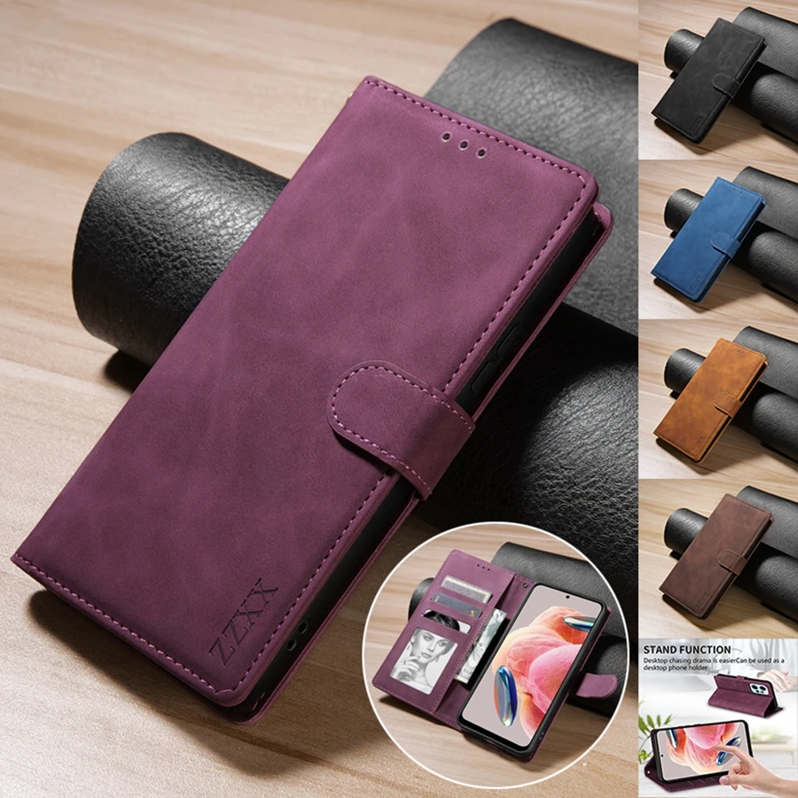 xinyunew Cover per Xiaomi Redmi 13C 4G/Poco C65,con 2 Pellicola