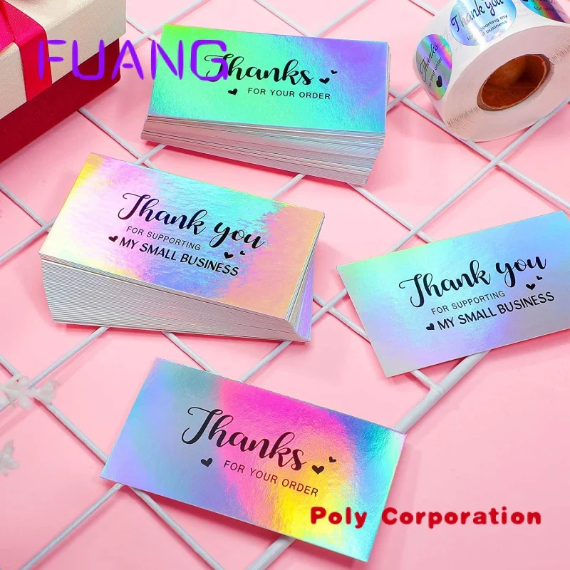 Custom  Beautifully Customized Biodegradable Small Greeting Card Luxury Business Card Printing Service Thank You Card For Small 