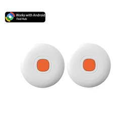 Bluetooth Smart Tag Item Finder - Wireless Tracker for Keys and Bags with Google Find Hub App Compatibility (White 2pcs)