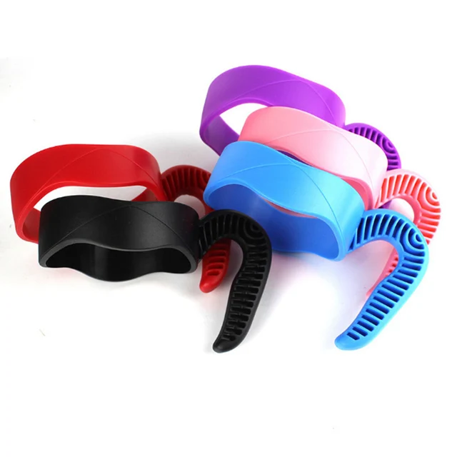 편안하게 음료를 즐길 수 있는 휴대용 절연 플라스틱 미끄럼 방지 핸들 홀더