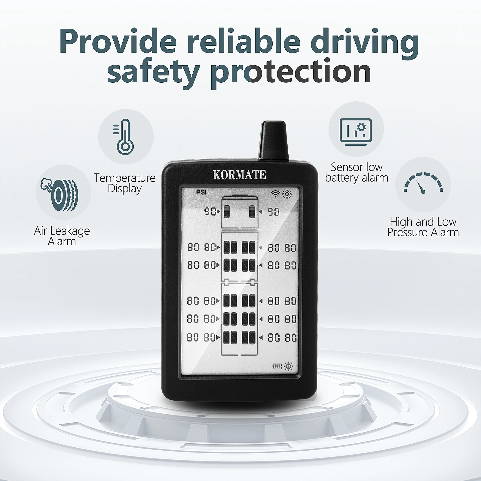 Tire Pressure Monitoring System Display All Tires Pressure And Temp Simultaneously Including Repeater car tire pressure monitor car tire pressure sensor