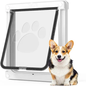 Lockable Dog Door with Flap 1