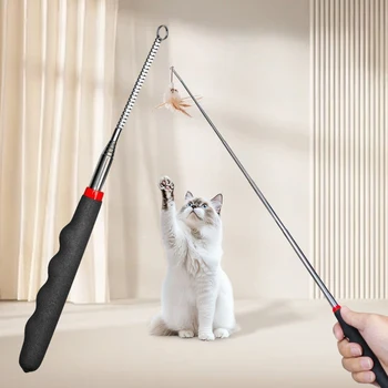 Retractable Cat Teaser Wand 1
