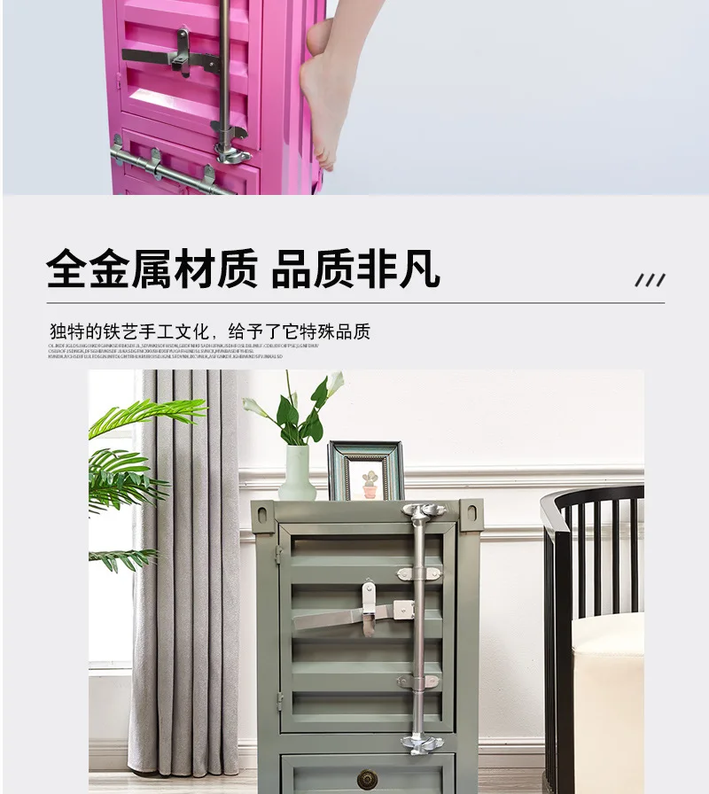 Description Picture 4 of itemLuxury Modern Bedside Tables Bedroom Living Room Metal Home Bedside Table Nordic Storage Mesa De Noche Furniture Decoration