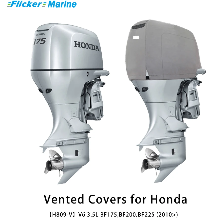 Flickermarine Ventilation Covers for Honda 175 HP Outboard Engines BF175,BF200,BF225(2010)