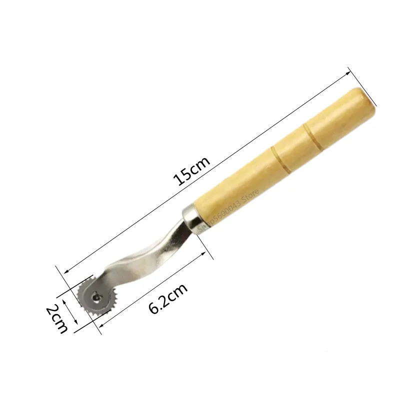 Pottery Wooden Handle Pressure Line Wheel Roller Modeling Knife DIY Soft Pottery Clay Polymer Point Line Texture Modeling Tool Polymer Clay Tools Pottery Tools Clay Sculpting Tools Pottery Sculpting Tools Clay Craft Tool