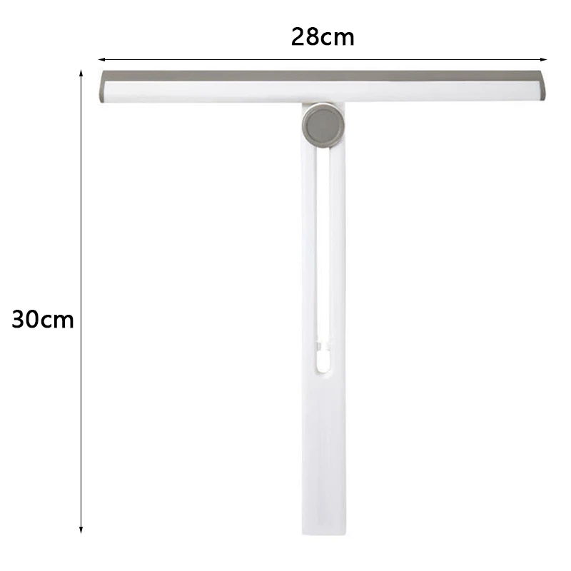 Glass Wiper Household Folding White Wiper Silicone Scraper Washing Wiper Glass Clean Floor Window Glass Cleaning Tool Water Wall 6
