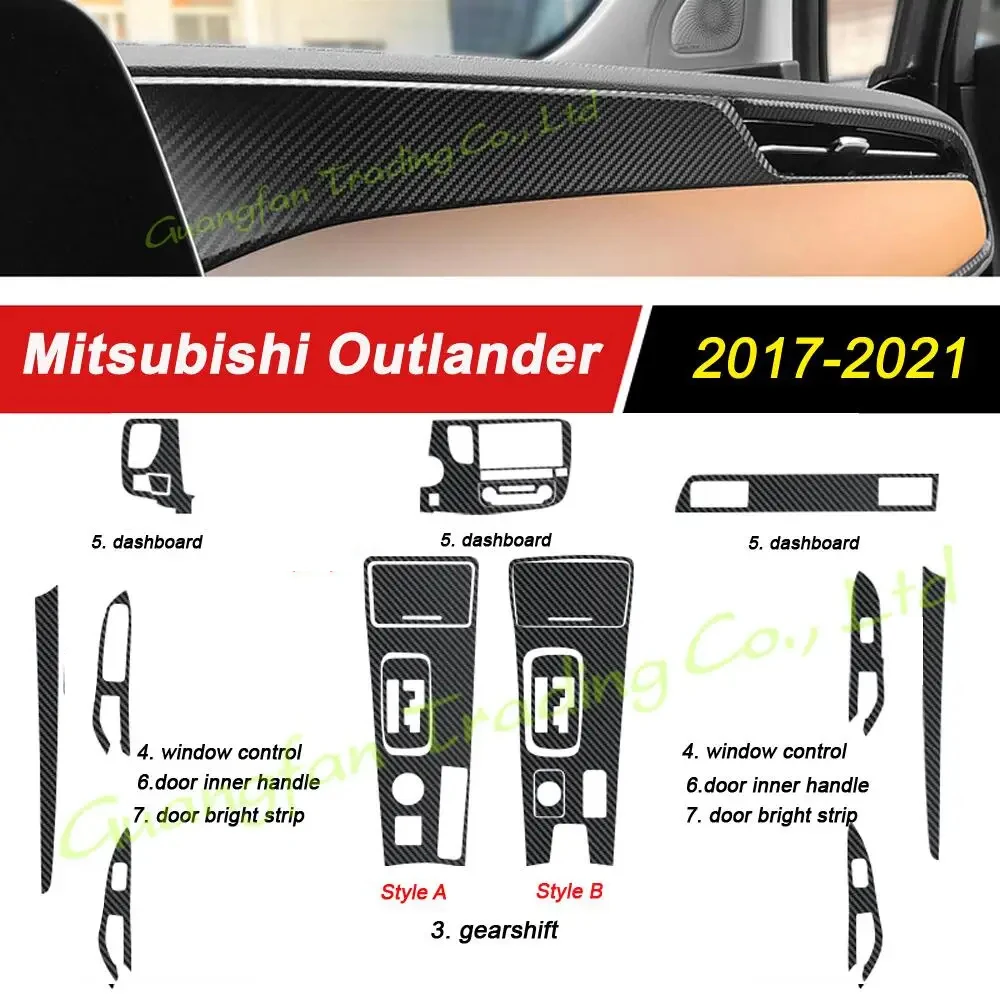 AutomotivaUK Side Protection Mouldings – Black Body Kit – Fits Mitsubishi Outlander Mk3 – Left & Right Pair