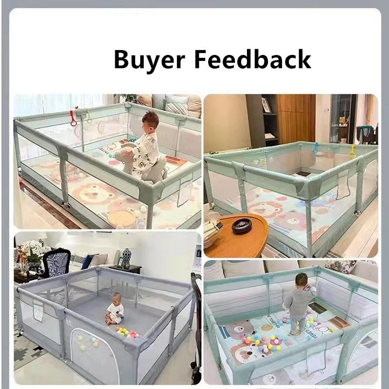Baby playpen Playground corral for Baby Guardrail Fence Ball Pool Playpen for baby infant slide Solid Color Safety Indoor Park