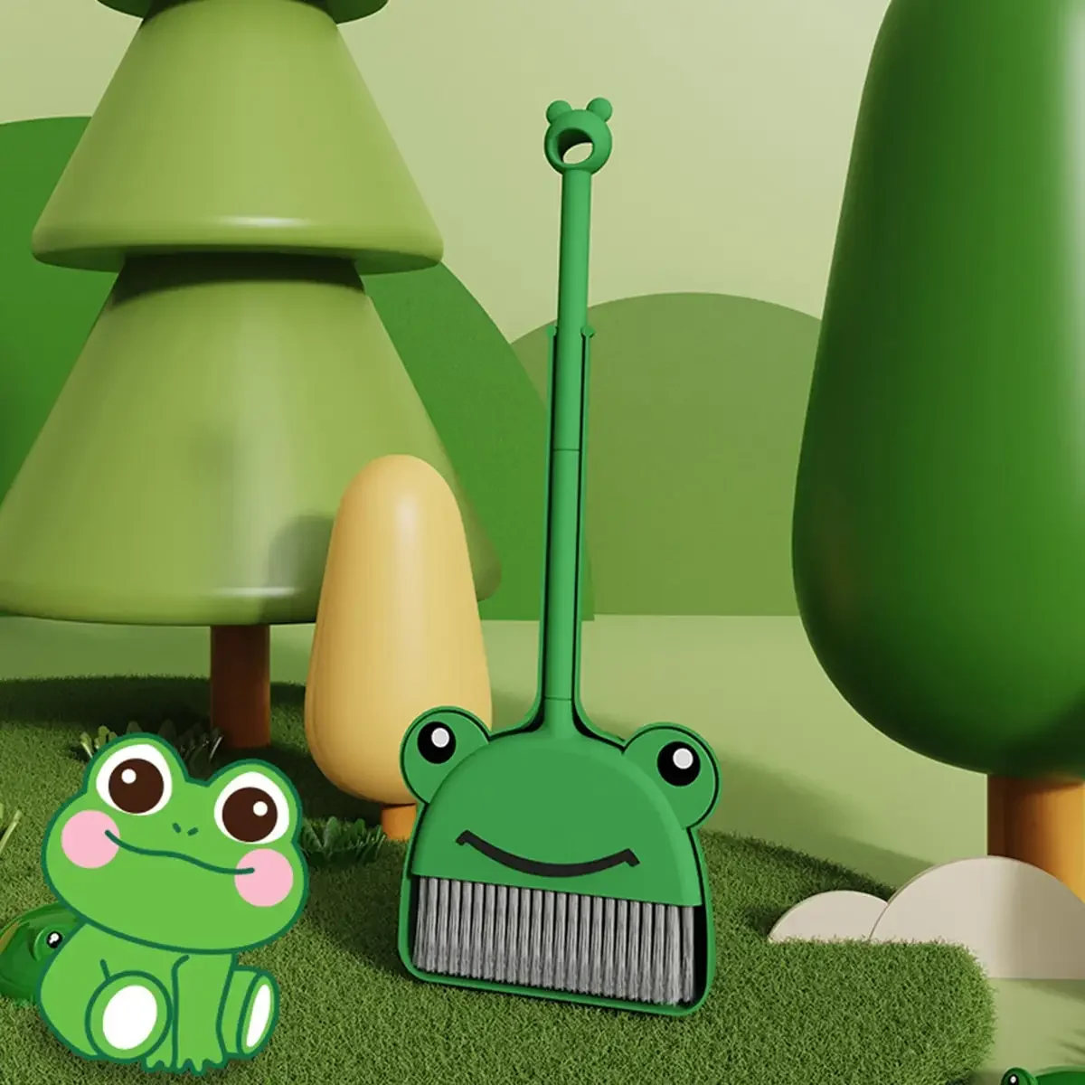 Mini Broom Dustpan Set 1 set 1PC broom 1PC dustpan broom dustpan set garbage shovel sweeping toy small broom