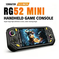 Console de jeu portable rétro RG52 Mini, lecteur de jeux portable, chipset RK3562, écran HD 5,5 pouces, compatible WiFi avec les jeux PSP 1