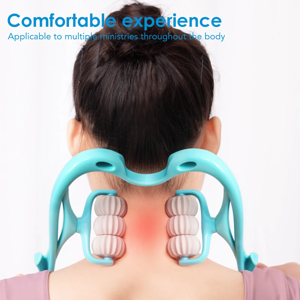 Neck Massage Tool Pressure Point Therapy Roller Massager Shoulder Trigger  Point