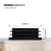 Plastic Square Tubing Tube Insert Blanking End Caps 50mm 2 inch 4 Pcs 6