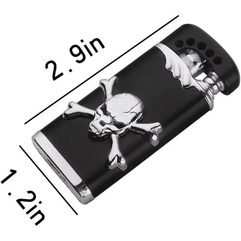 Windproof Flame Adjustable Butane Lighter Refillable Jet Torch Blue Flame Outdoor BBQ Candle Camping