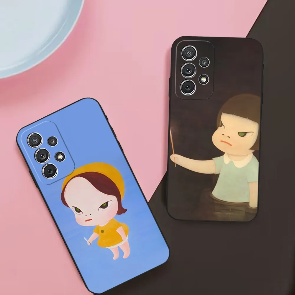 

Y-Yoshitomo N-Naraes чехол для телефона Samsung s20 s21 s22 s23 a24 a34 a54 m54 n20 ultra plus защитный чехол