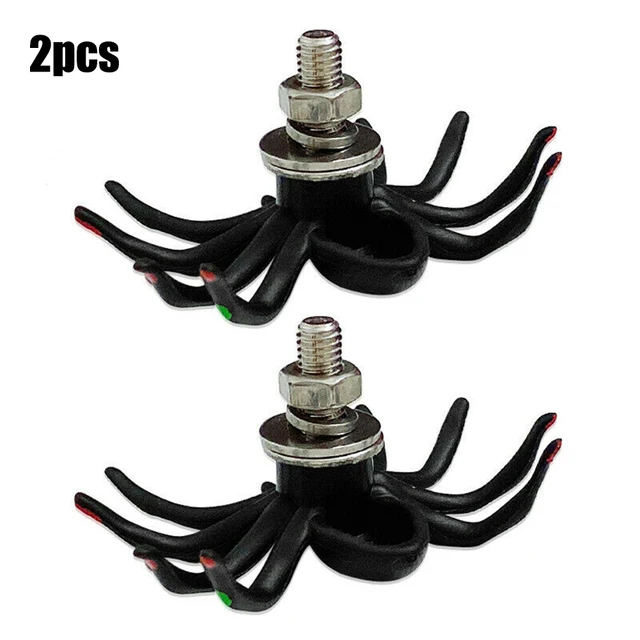 Enhance Your Motorcycle s Style with 2pcs M6 Spider License Plate Screw Decorative Nuts