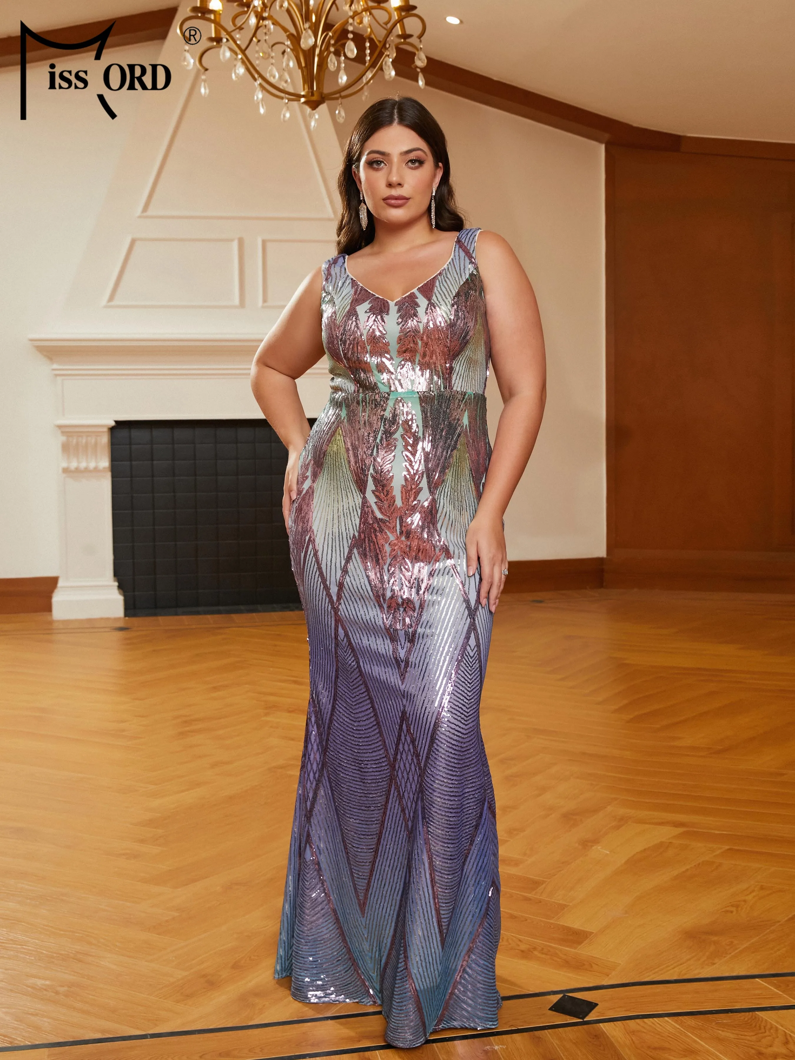 missord-blue-gradient-plus-size-prom-dress-elegant-women-v-neck-sleeveless-print-sequin-bodycon-large-size-party-evening-dresses