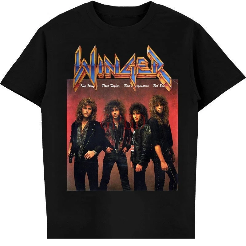 

Winger Band Men'S Causal T Shirt Top Tees Short Sleeve Shirts