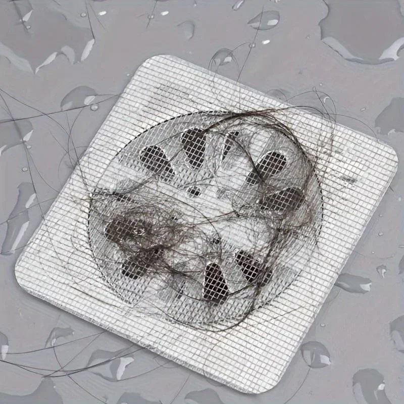 10pcs Disposable Shower Drain Hair Catcher Mesh Shower Drain Covers Floor Sink Strainer Filter Hair Stopper For Bathroom Kitchen 4