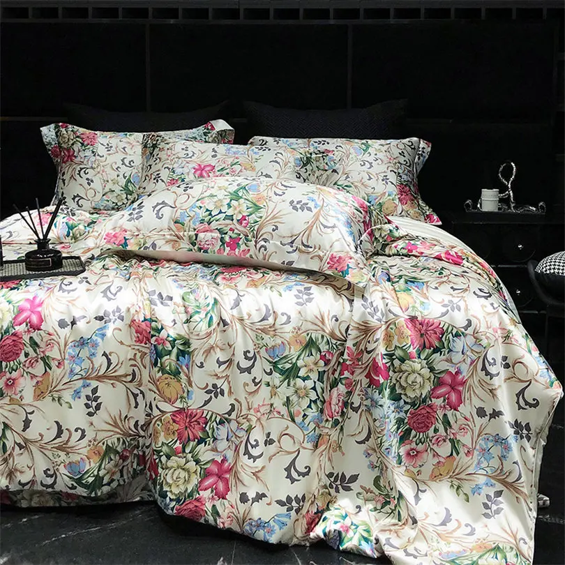 Waterlily Lenzuolo in 100% bambù Lyocell, per letto matrimoniale, 230 x 270 cm, morbido, naturale, seta vegana, lussuose lenzuola (grigio, king size
